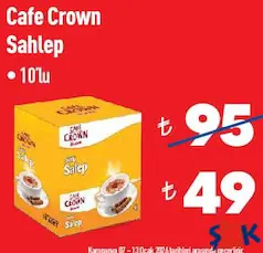 CAFE CROWN SAHLEP 10'LU fiyat ve kampanya bilgisi